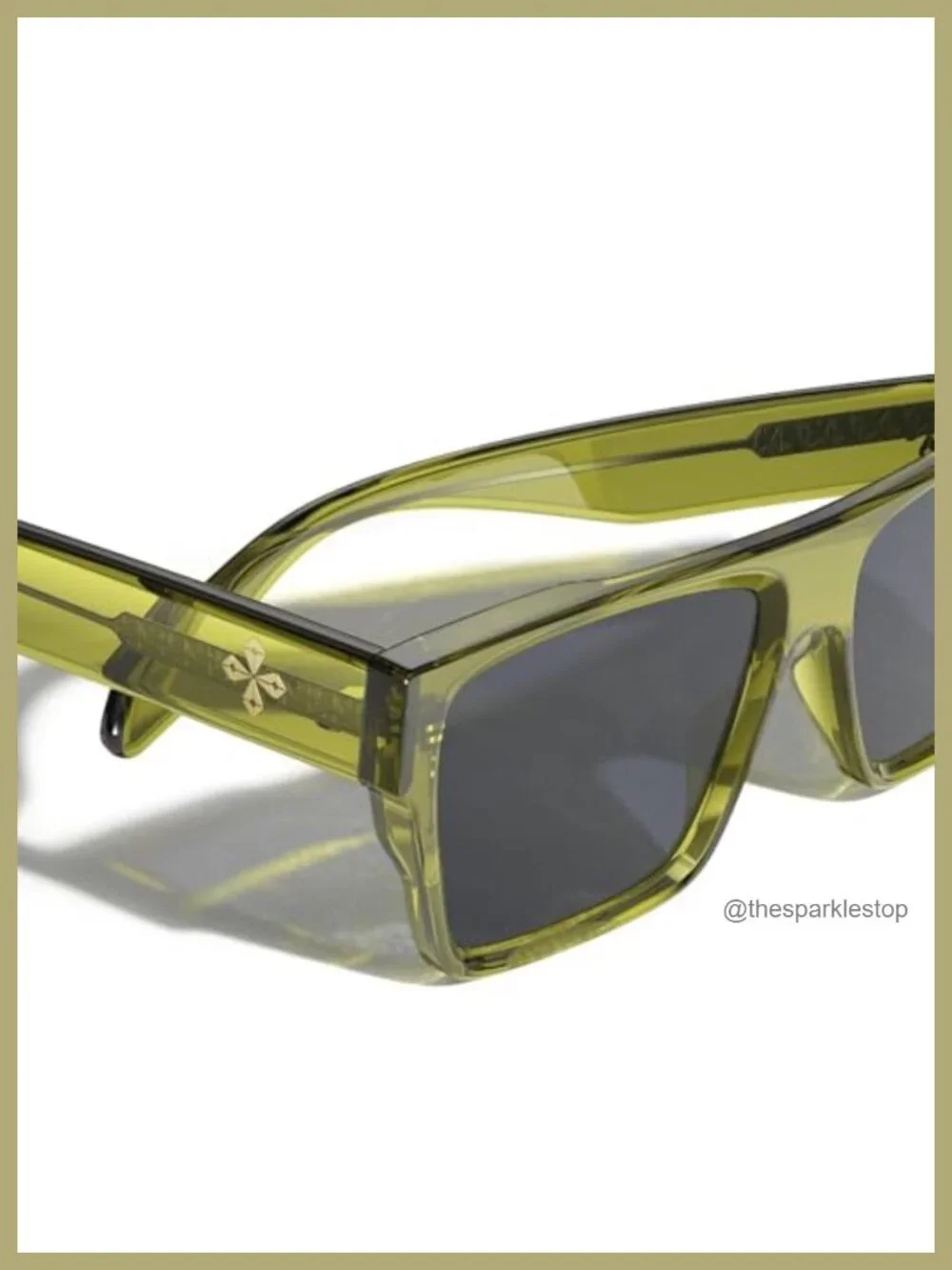 Oversized Square Flat Top Sunglasses Women Men Trendy UV400 Protection TR90